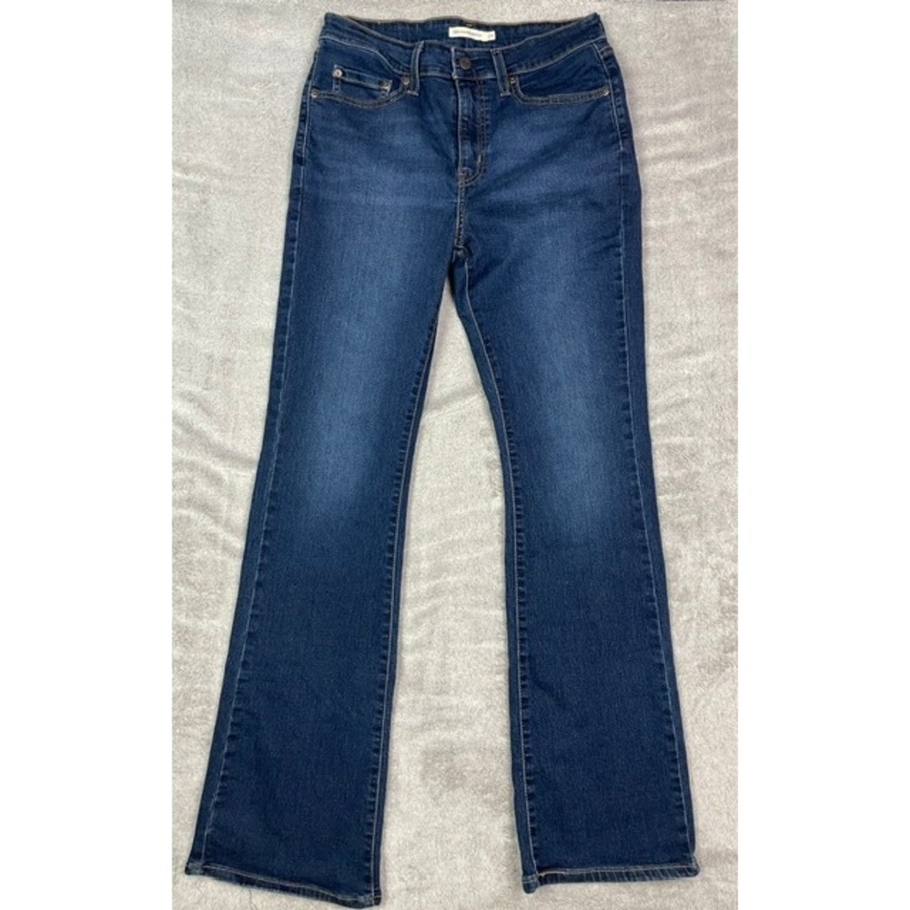 Levi's 725 High Rise Bootcut Jeans Women's Size 29 Medium Wash Stretch Denim